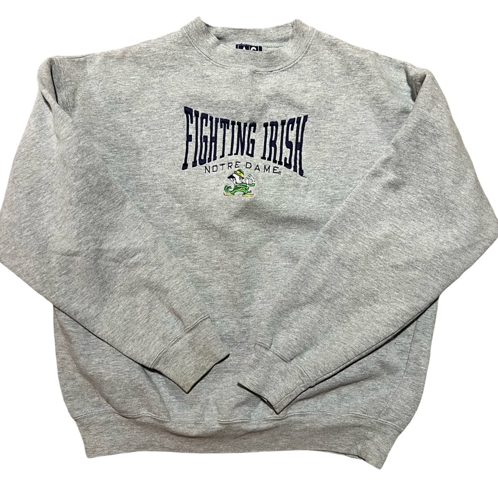 Gray Fighting Irish Notre Dame Sweater